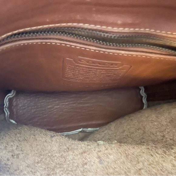 Coach Vintage Nottingham 9948 Brown Leather Turnlock Shoulder Bag - Picture 8 of 10